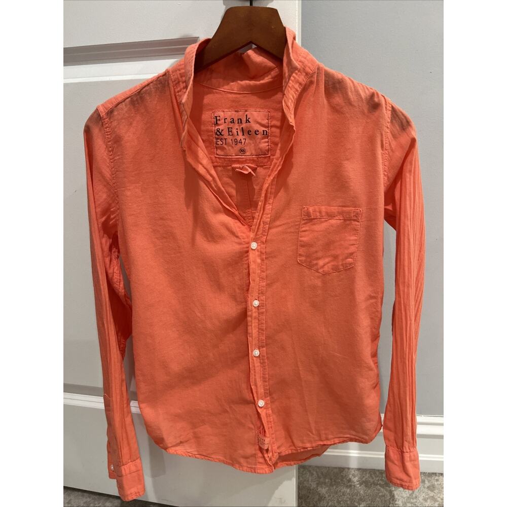 Frank & Eileen Barry Featherweight Shirt Button up Womens size XS Classic